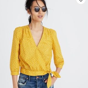 Madewell Wrap Top in Star Scatter